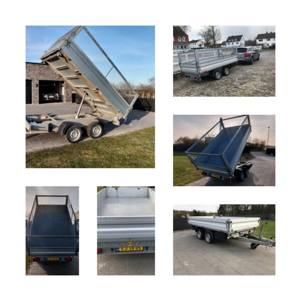Udlejning af 3-vejs TipTrailer med elektrisk Tip